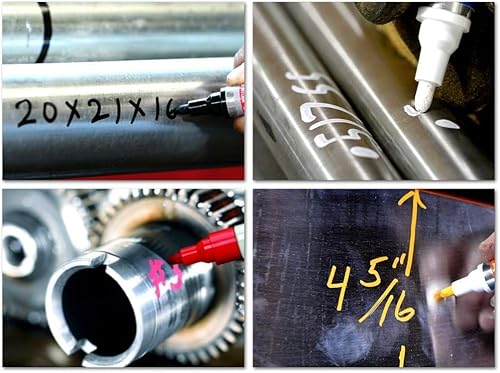 Miniatura 5 de Steelwriter - Rotulador industrial extraíble lavable para escribir y dibujar en acero y otros metales, borrado en húmedo, mejor para construcción,