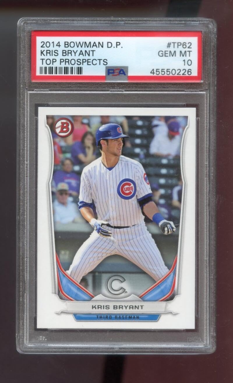 2014 Topps Bowman Draft Picks Top Prospects #TP62 Kris Bryant ROOKIE RC PSA 10 Graded Baseball Card MLB Chicago Cubs Chris