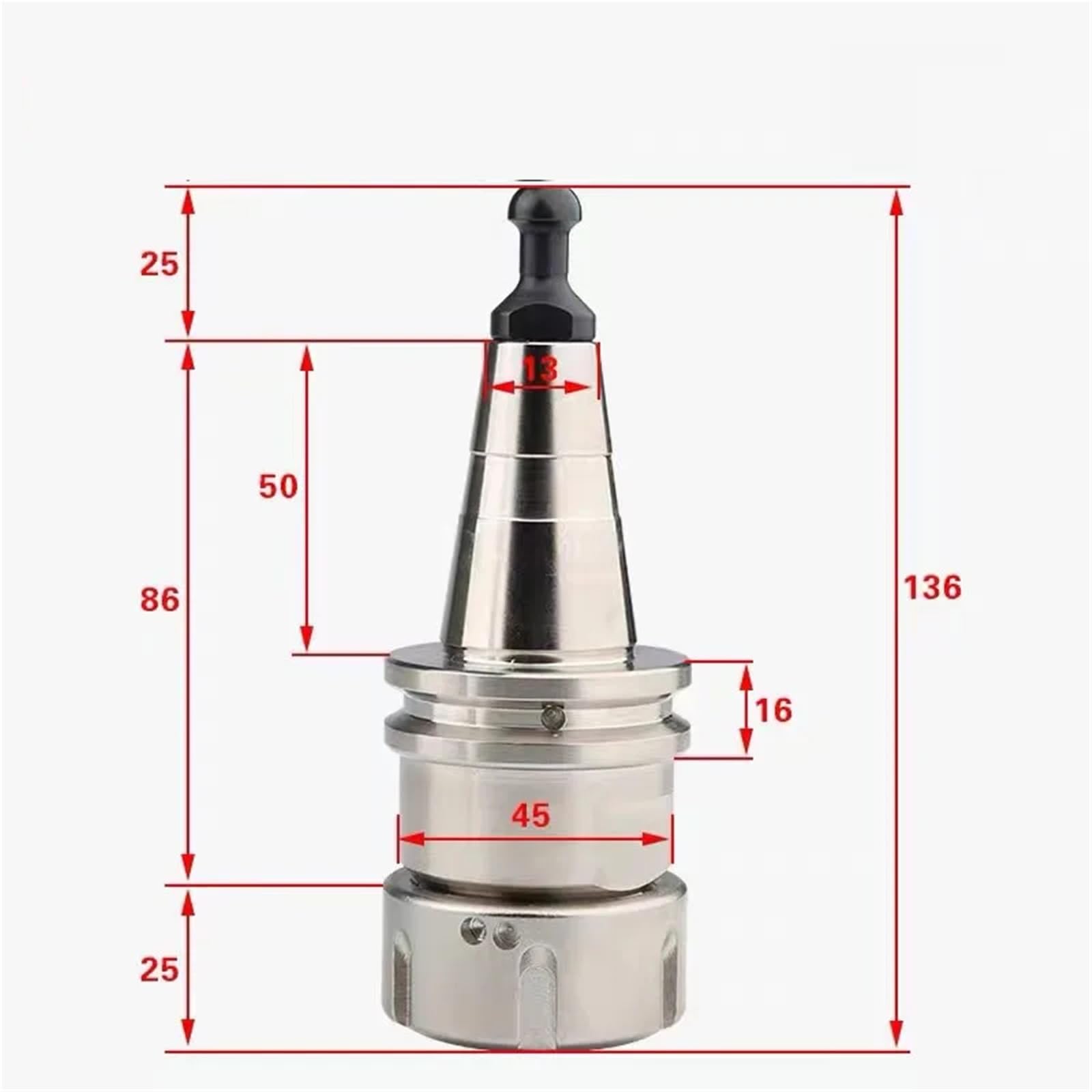 ISO30 ER32 45L Balance Collet Chuck G2.5 30000RPM CNC uchwyt narzędziowy ze stali nierdzewnej z kołkiem pociągowym akcesoria tokarskie (ISO30-ER20-60)
