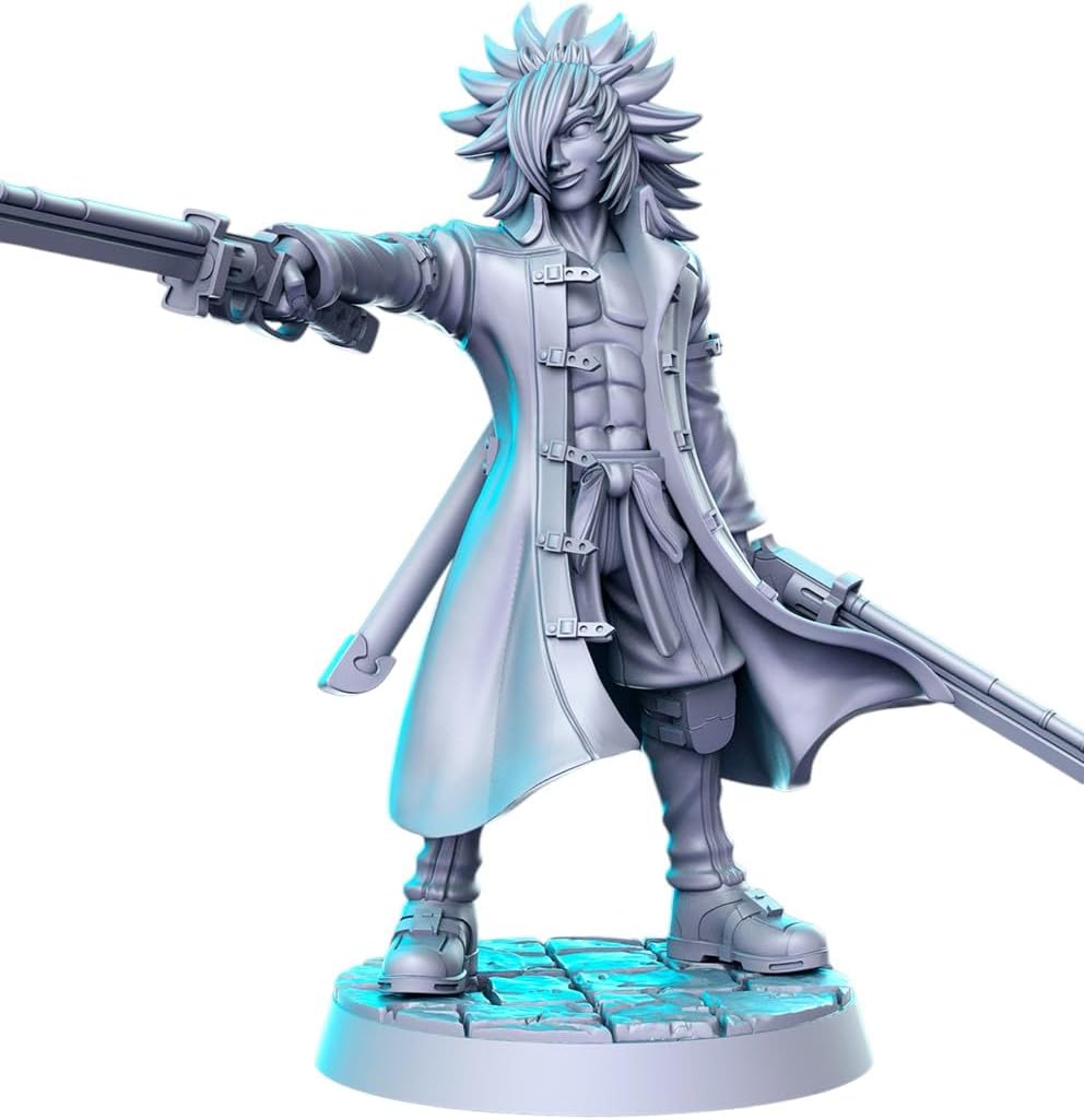 TYL Anime 15 Unpainted Miniature for War Gaming | RPG Scale Figures, Detailed Tabletop Board Game Accessories | Realistic Tabletop Miniatures (Combo of 4, 32mm)