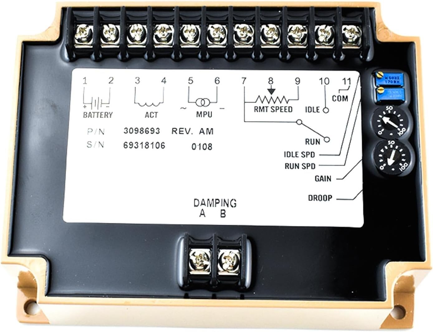 EFC 3098693 Generator Engine Speed Governor Speed Control Unit Genset Spare Parts