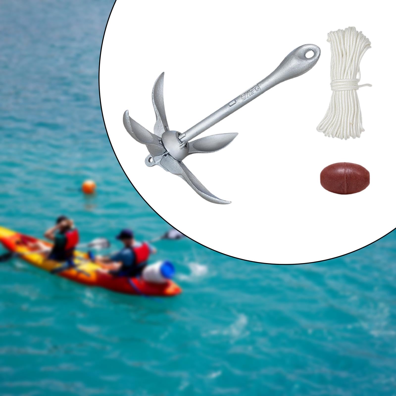Ancora Pieghevole, Gancio for Ancora for, Palla salvagente Pieghevole, Artiglio Pieghevole for Barca a Vela, Canoa, zattera,(2.5KG)