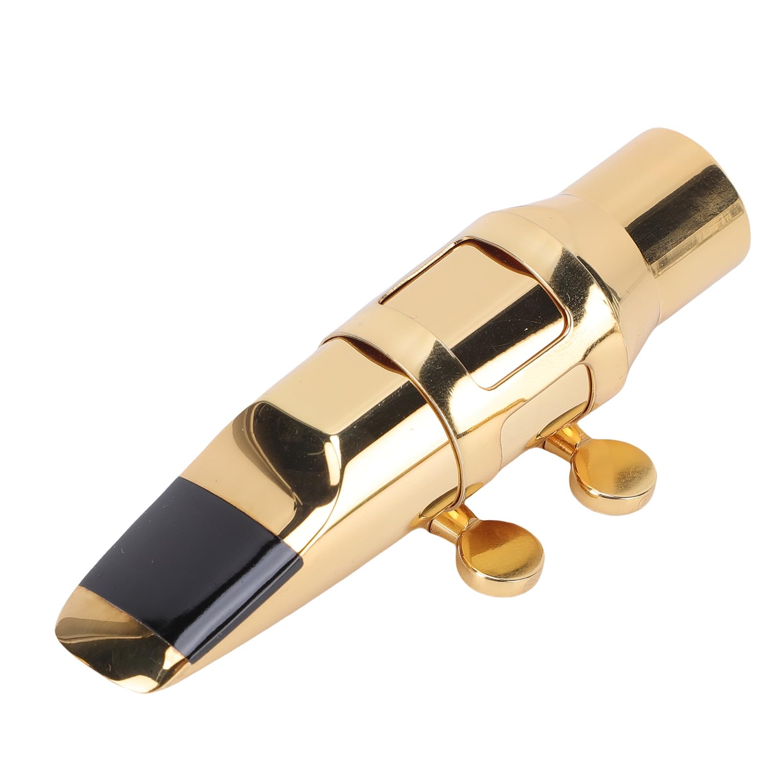 Bocchino per Sassofono Contralto, Bocchino per Sax C6 in Ottone Dorato, Dai Toni Ricchi con Cappuccio e Legatura, Ideale per Sassofono Contralto e Prestazioni Elevate