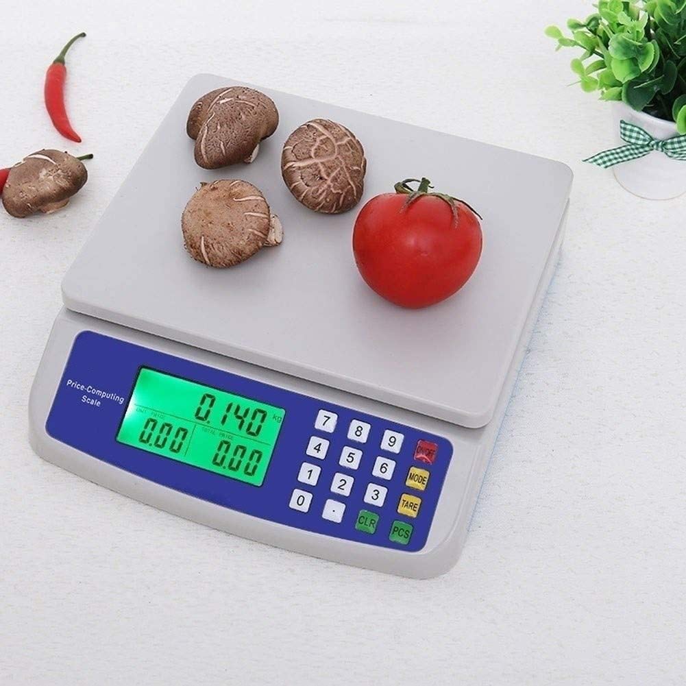 30kg/1g Elektroniczna waga kuchenna Cyfrowa waga do zliczania żywności z wyświetlaczem LCD,waga sklepu komercyjnego, do ważenia mięsa Sklepy kuchenne Rynek restauracji
