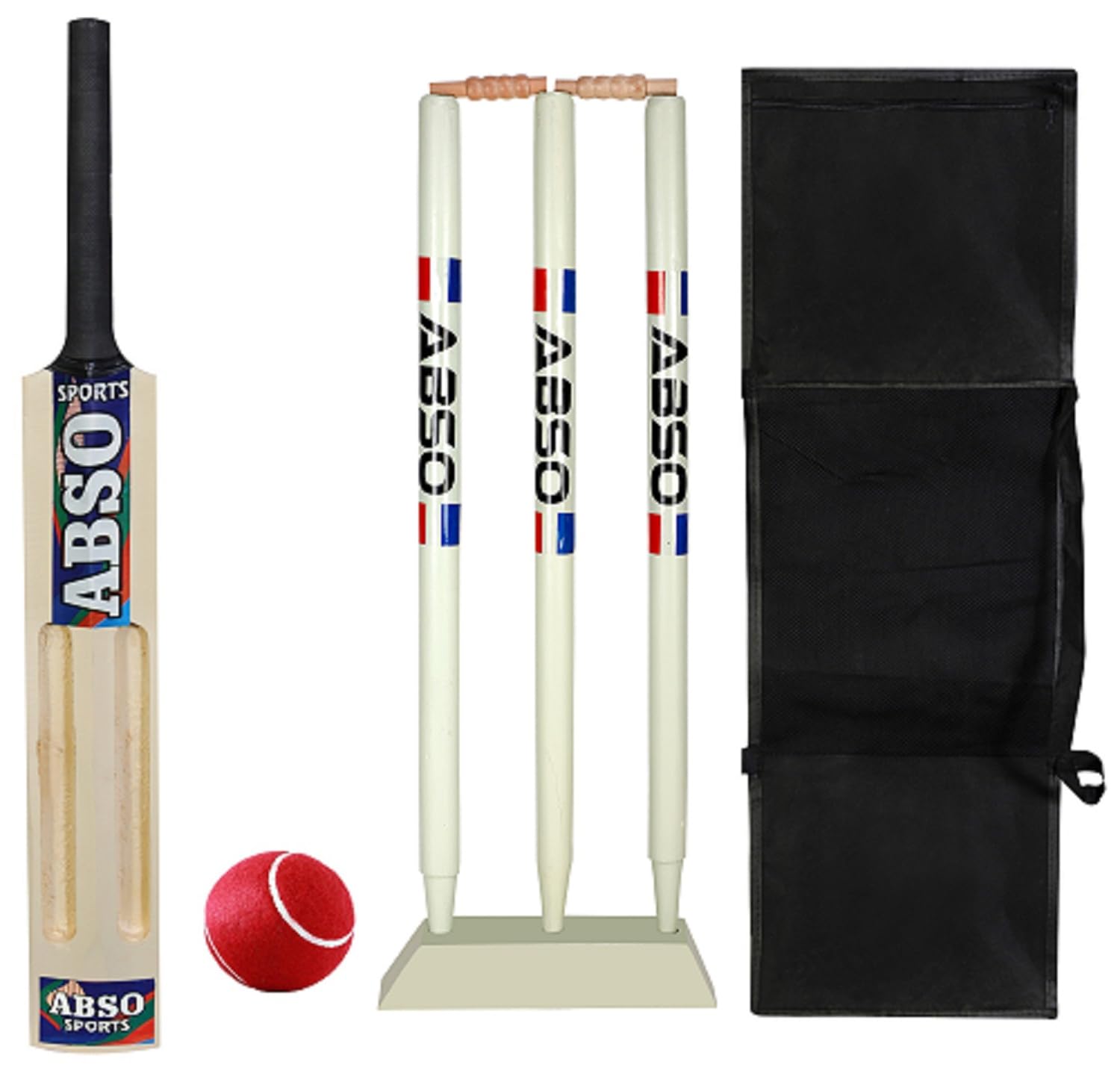 Poplar Wooden Tennis Cricket Kit with Base 2 Scoop Bat - Size 6 (Ages 11-13) (B0D22DC3BV) Amazon Price History, Amazon Price Tracker