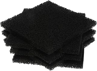 KALLORY Activated Charcoal Replacement Filters 6pcs Trash Can Filter Litter Box Filter Black Garbage Can Litter Box Odor Eliminator Litter Box Compost Bin Replacement Filters