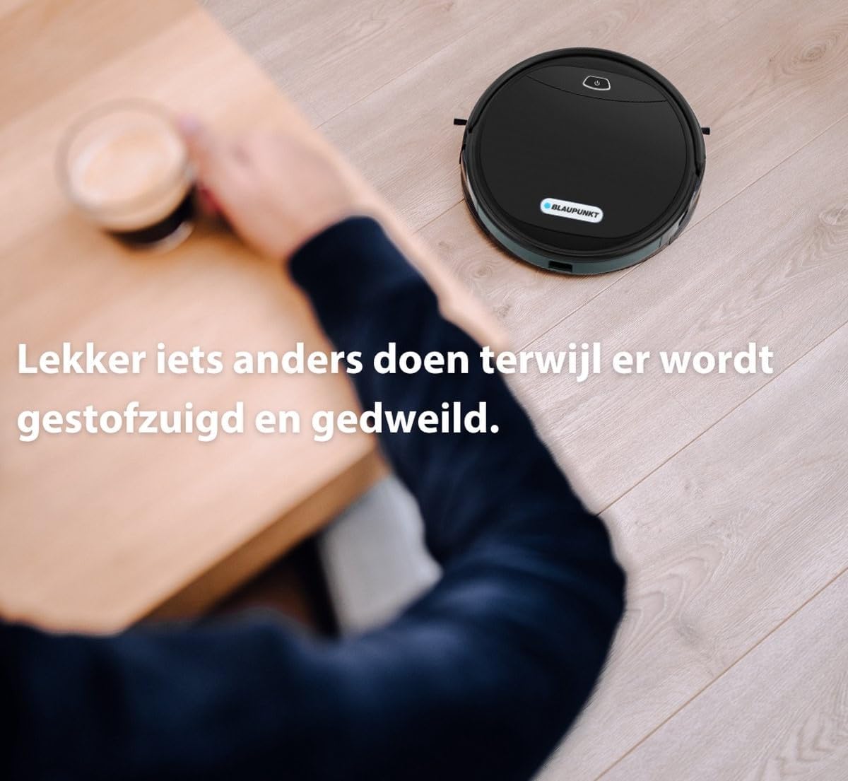 Robot vacuum cleaning under a table