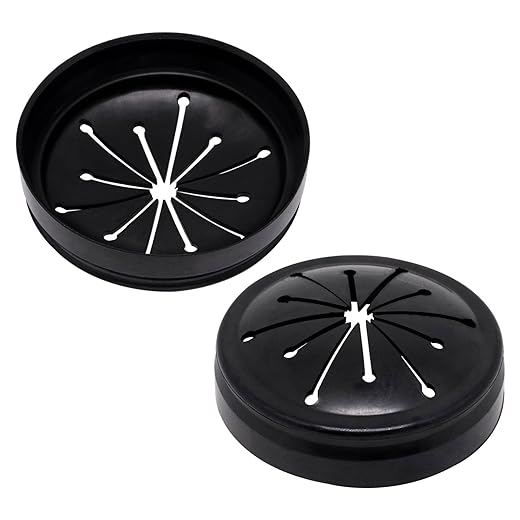 2pcs 3-3/8" Garbage Disposal Splash Guard, Quiet Garbage Guard Disposal Drain Cover Garbage Disposals Rubber Drain Plugs Sink Splash Guard Replacement (Style B)
