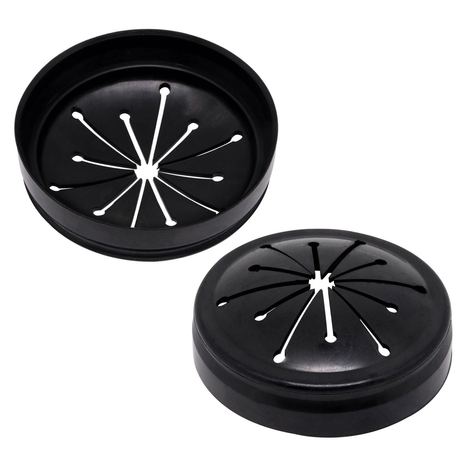 2pcs 3-3/8" Garbage Disposal Splash Guard, Quiet Garbage Guard Disposal Drain Cover Garbage Disposals Rubber Drain Plugs Sink Splash Guard Replacement