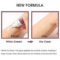 Vista 3 de Kit de pegamento para peluca + removedor de pegamento de peluca de encaje, kit de pegamento de peluca resistente al agua, pegamento de encaje