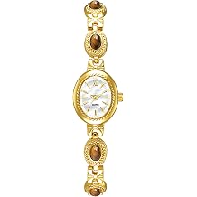 ADSBIAOYE Women Vintage Watch Dainty Oval Dial Small Gold Bracelet Watch Luxury Ladies Dress Waterproof Analog Casual Watches
