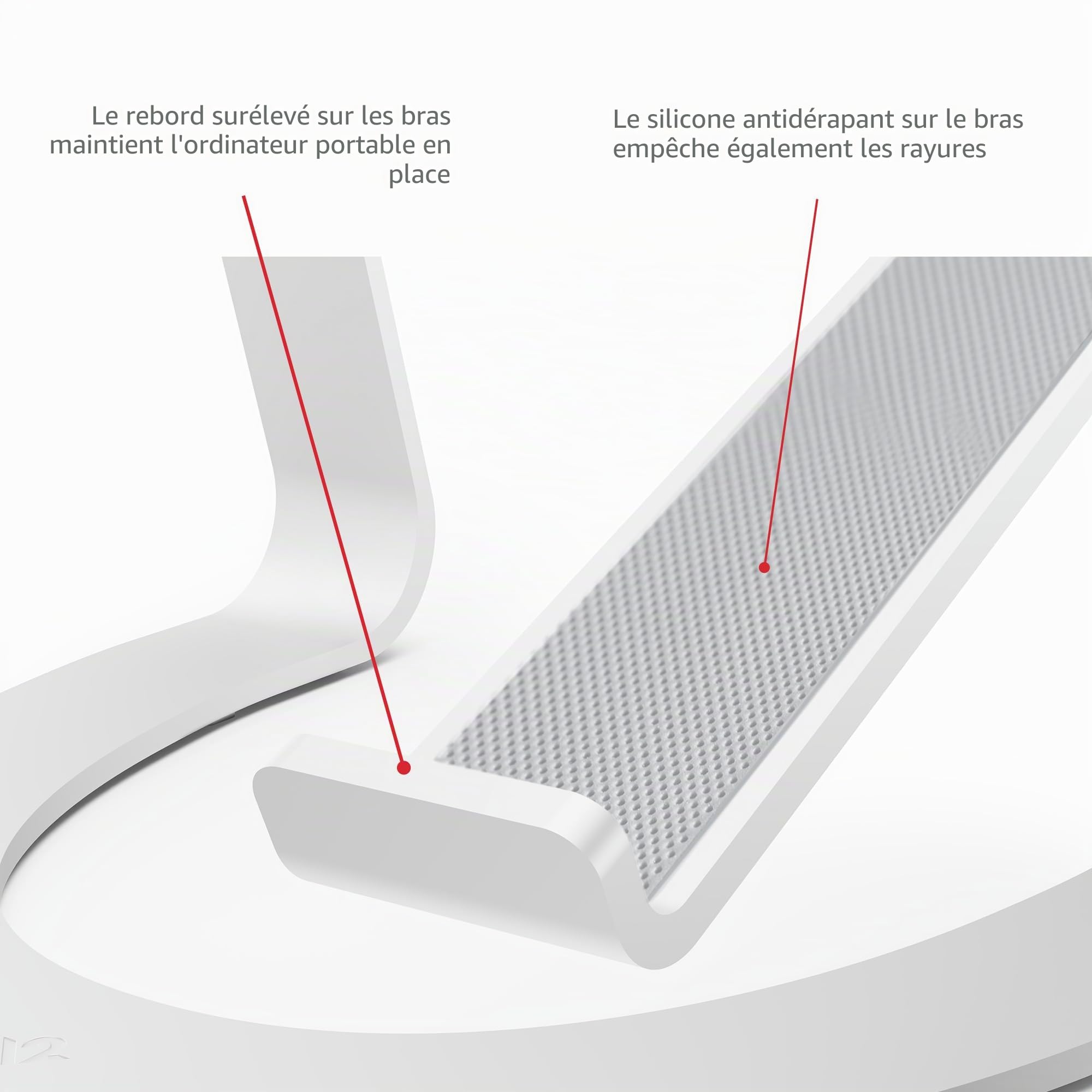 Twelve South Curve SE pour MacBooks et Ordinateurs Portables | Support de Refroidissement en Aluminium Ergonomique pour Bureau à Domicile ou au Bureau, Couleur Argent.