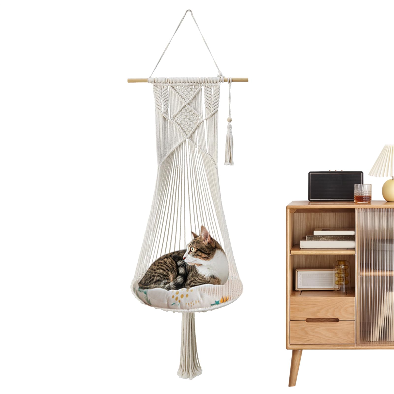 Lit pour chat multifonctionnel Bohemia tissé main haute qualité