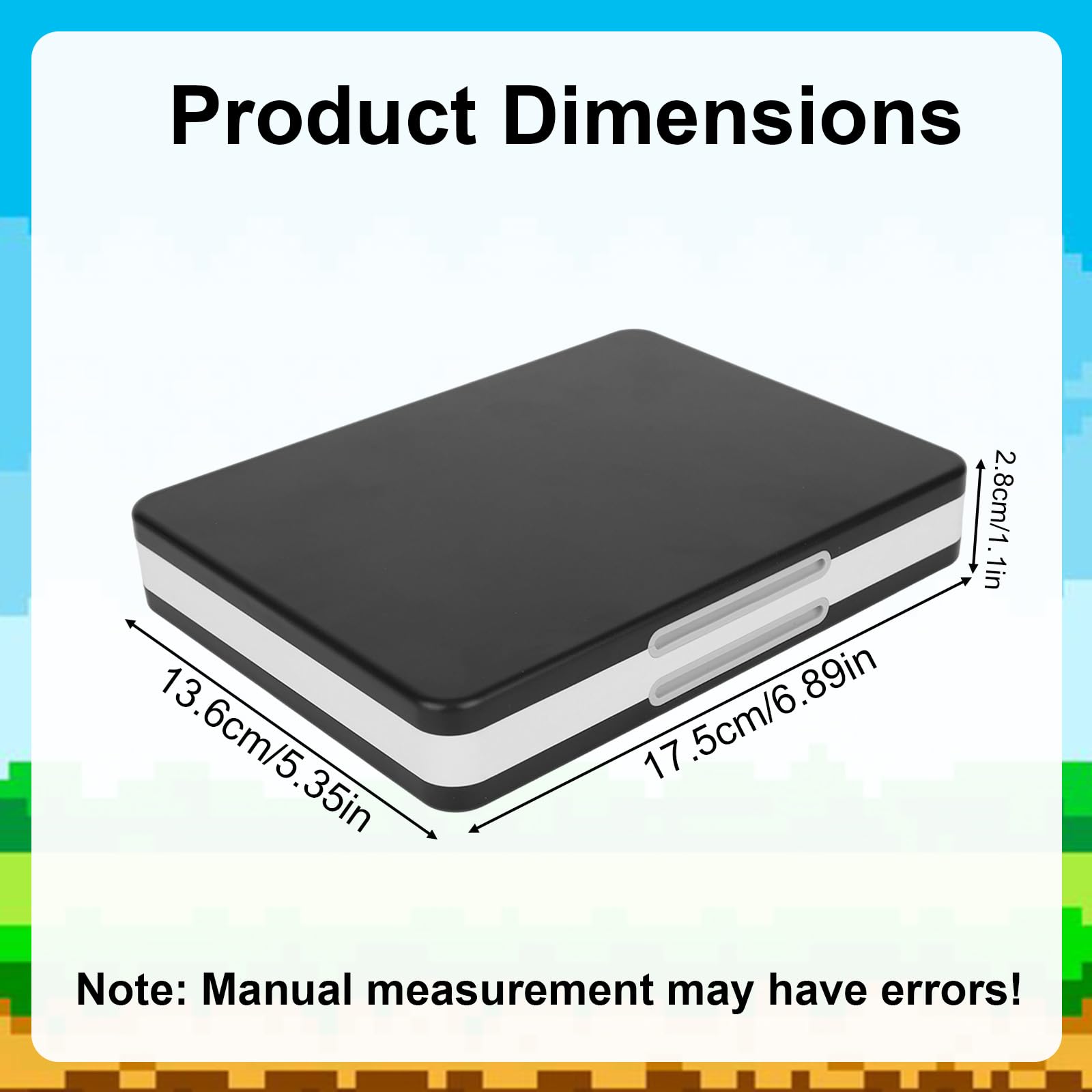 Étui pour Cartes Jeu à 48 Emplacements Compatible avec Switch NEW 3DS XL/NEW 3DS / DSi XL / DSi LL / DS Lite, Étui Rigide avec Doublure Silicone et Fermeture Magnétique pour Ranger Cartouches Jeu