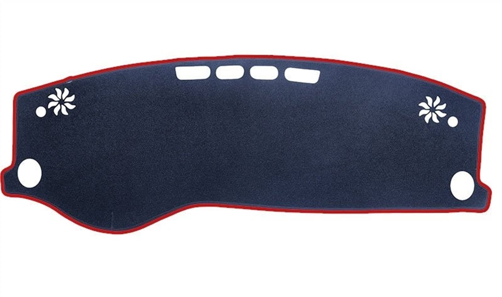 FUNFOB Copri Cruscotto per QX50 2018 2019 2020 II MK2 LHD Cruscotto Copertura Protettiva Pad Evitare Luce Zerbino Parasole Tappeto Auto Copertura del Cruscotto(Red Edge)