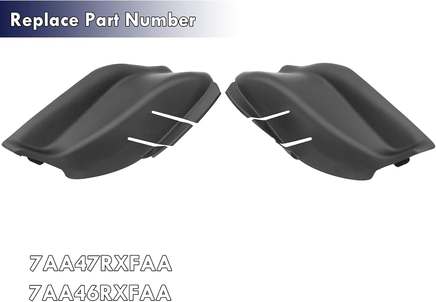 1 Pair Front Windshield Bottom Corner Wiper Deflector Fit for Jeep Compass 2017 2018 2019 2020 2021 2022 2023 2024 2025 Windshield Wiper Cowl Cover Panel Trims Replace for 7AA47RXFAA 7AA46RXFAA