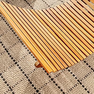 cucunu Chaise Lounge Outdoor in Weatherproof Acacia Wood for Patio, Pool or Spa I Rocking Sun Lounger Chair for…