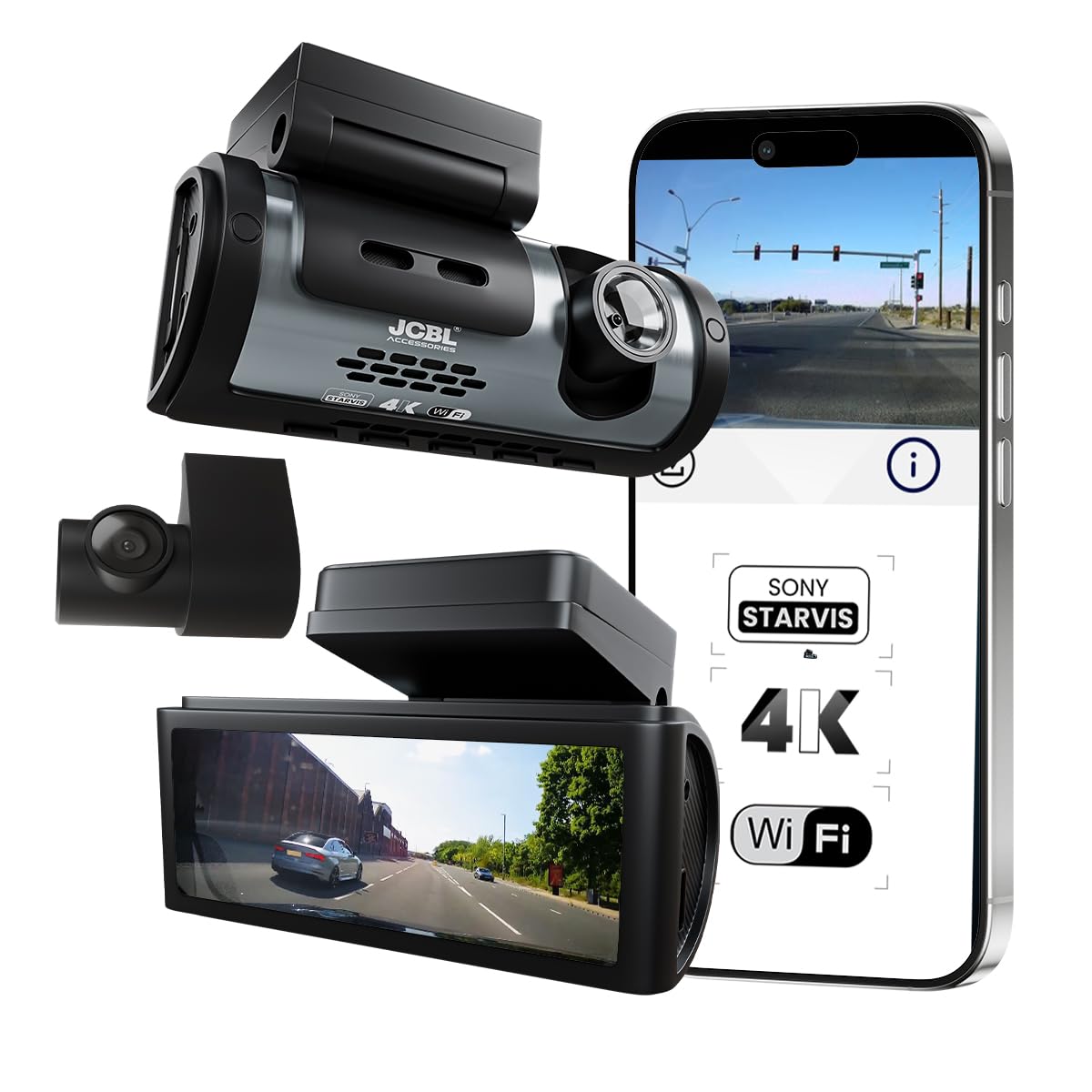 dashcam starvision 4k 2026 model |starvis imx335 sensor | dual channel | adas | night vision | 3.5" touch ips display |built-in gps | 24 hours parking monitor