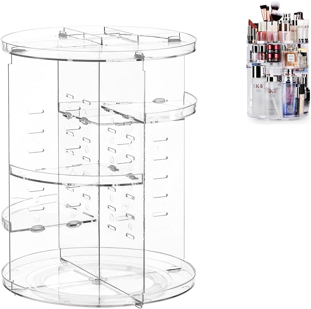 Nicoone Makeup Organiser, 8 Layer Large Capacity 360 Degree Cosmetics Organiser for Cosmetic