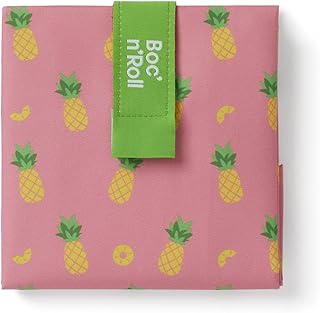 ROLL'EAT ® Boc'n'Roll Fruits | Reusable Sandwich Bag | Sandwich Container | Eco Friendly Food Bag | Reusable and Washable Sandwich Wrap | Pineapple Design