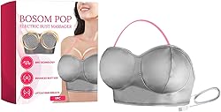 Sujetador Eléctrico Para Masaje De Senos,Sujetador Eléctrico Para Masaje De Pecho | Máquina Potenciadora De Elevación De Busto Por Vibración Eléctrica,Longitud Ajustable, Dispositivo De Belleza Mamari
