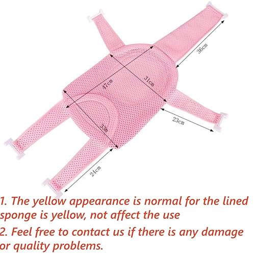 Miniatura 3 de Cojín de malla para el baño del bebé, para recién nacido, antideslizante, tapete flotante para asiento de bañera, cojín ajustable para baño, para 0