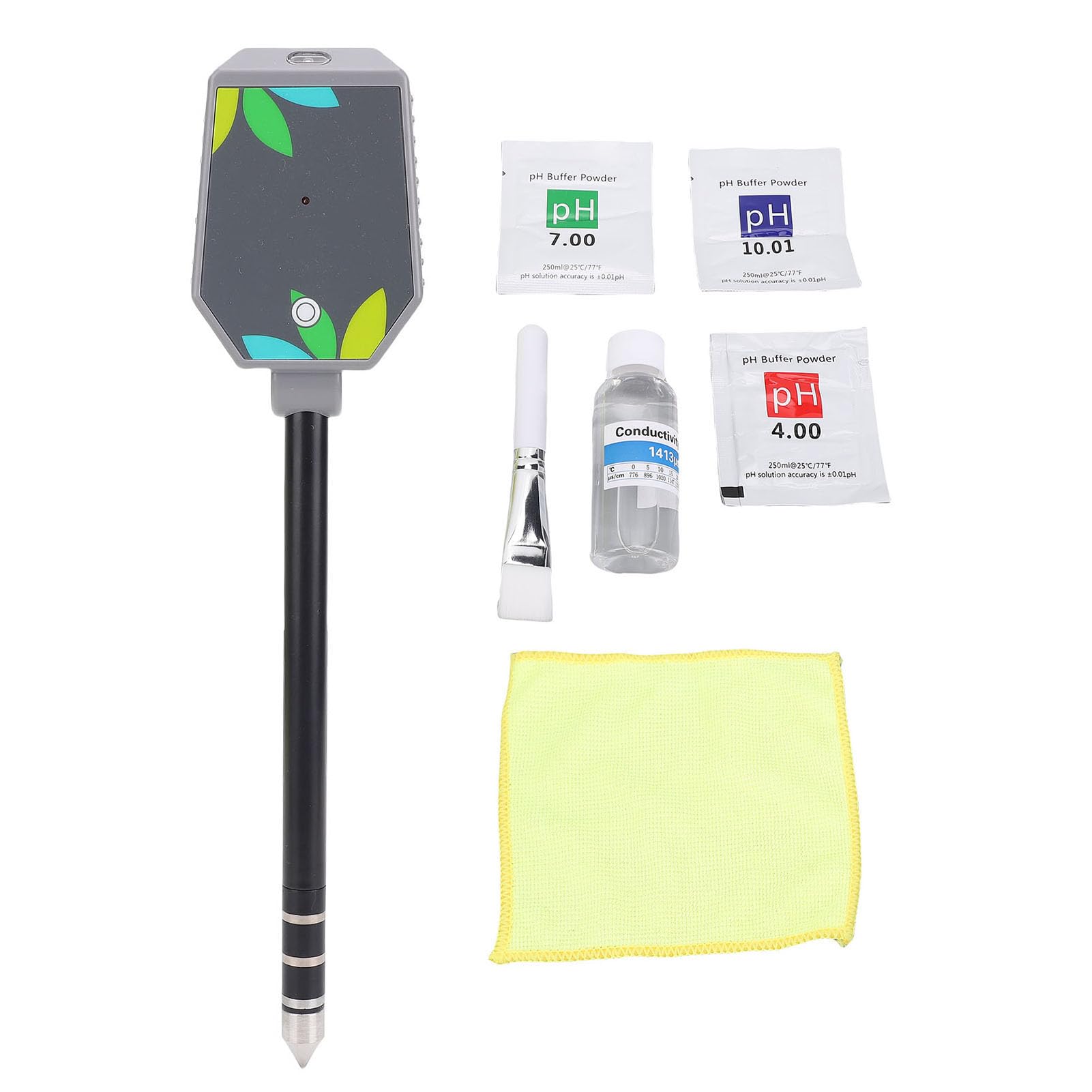 Topiky 8 W 1 Tester PH Gleby, Miernik Wilgoci Gleby PH Miernik Słoneczny intensywność Płodność Tester Gleby, Zestawy Narzędzi Ogrodniczych Testera PH do Pielęgnacji Roślin, Miernik