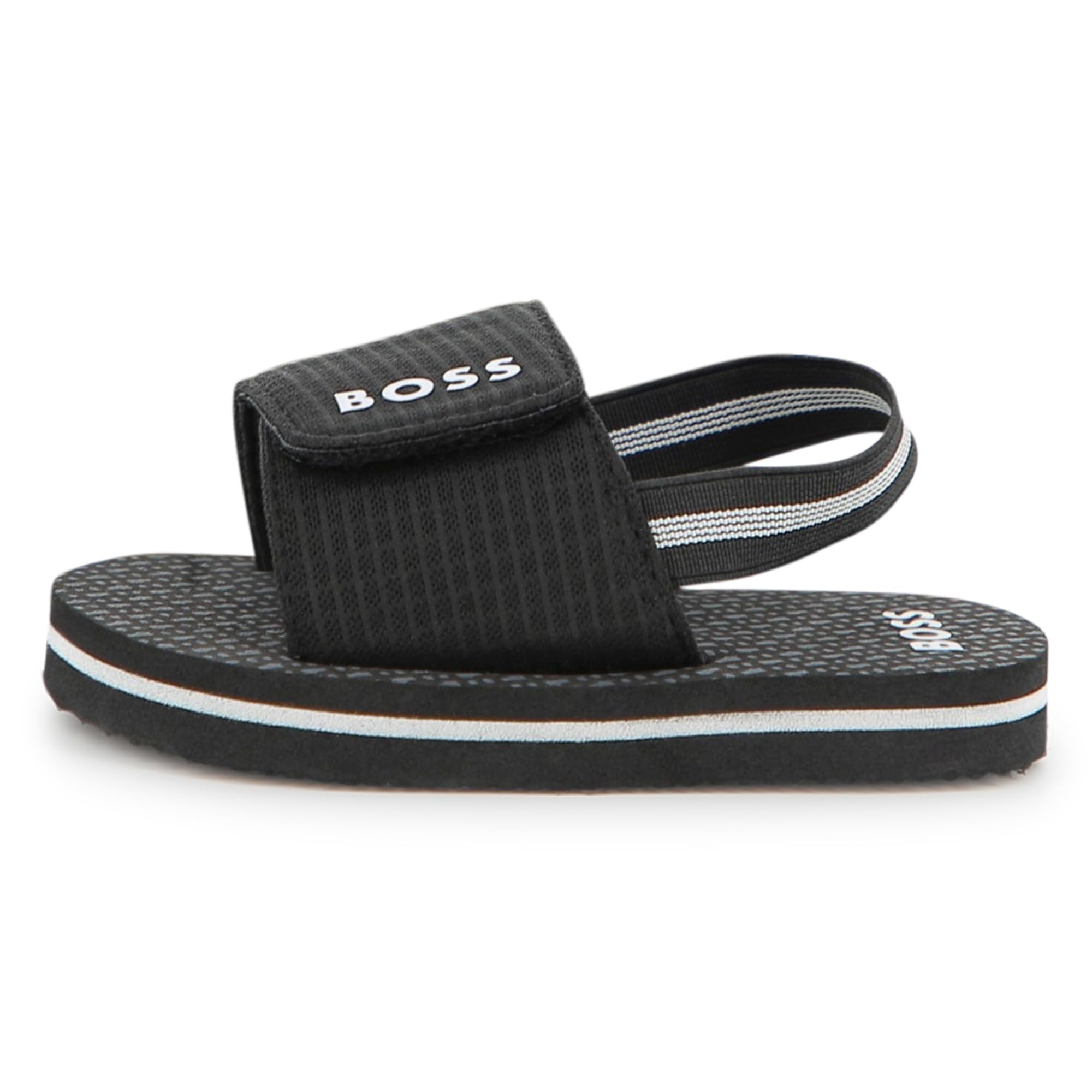 BOSS Aqua Slides Baby Boys, Black, 27