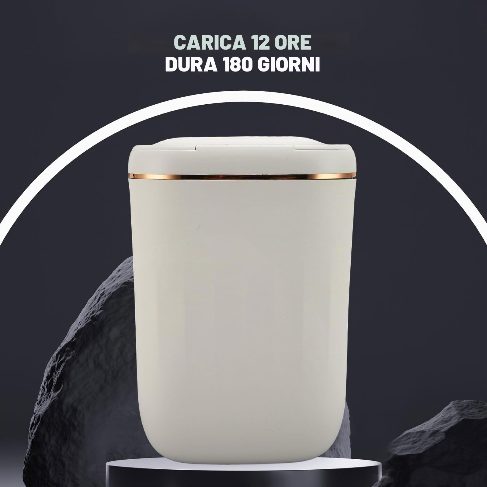 Pattumiera Automatica da 20 Litri, Pattumiera Intelligente Impermeabile a Prova di Odore, Pattumiera da Cucina con Sensore di Movimento | Bidone della Spazzatura Senza Tocco