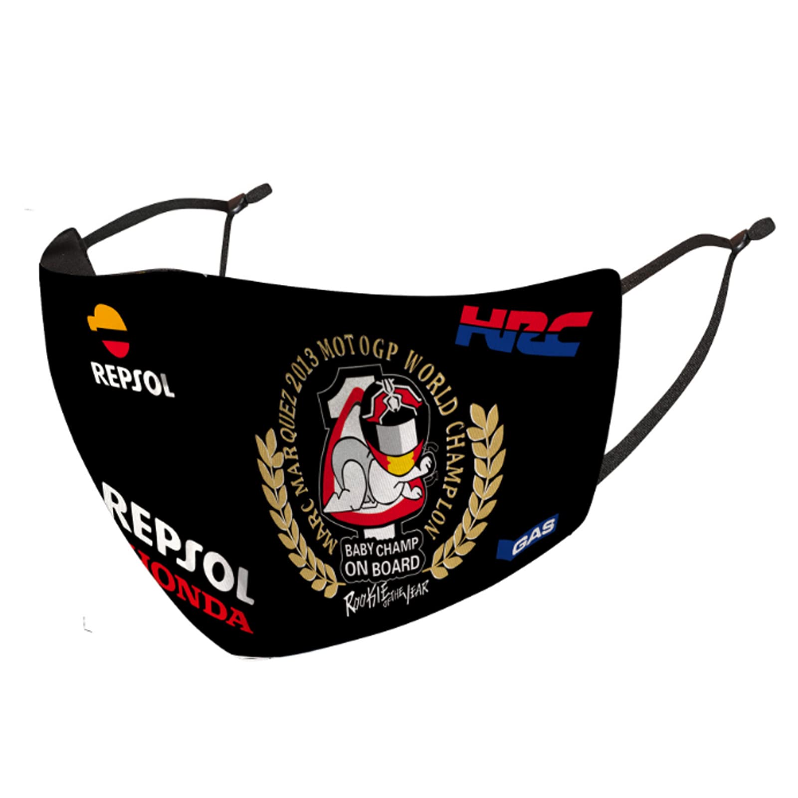 Motorcycle Face Mask Washable 5 Layers Filter Protection with 10 filter for VR46,Valentino Rossi,Marquez 93,Harley Davidson