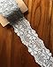 LACE REALM 2.5″×10 Yards Stretch Floral Pattern Lace Ribbon Trim Lace for Headbands Garters Decorating Floral Designing & Crafts (Grey)…