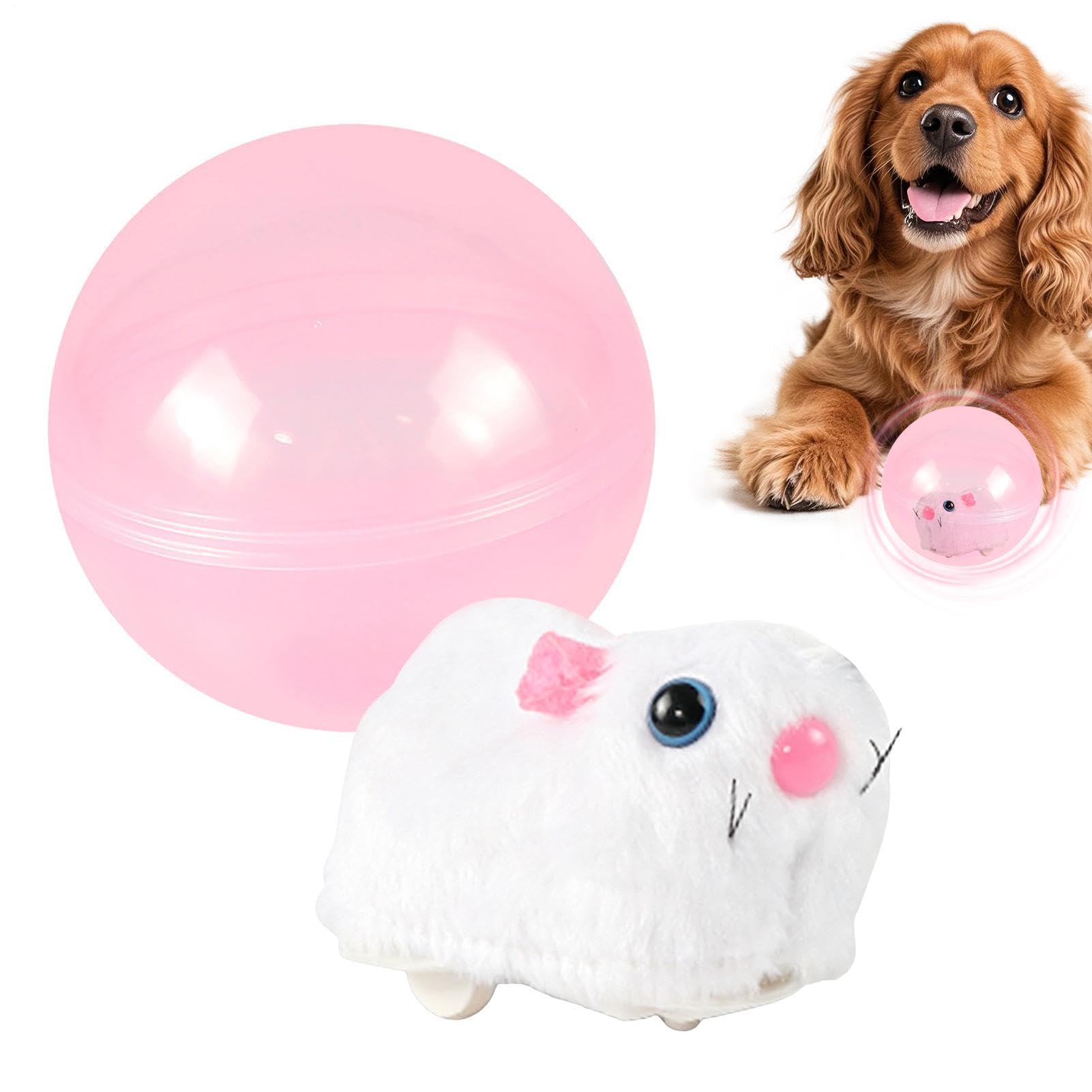 Juguete de estimulación de caza interactivo con pelota automática rodante para gatos