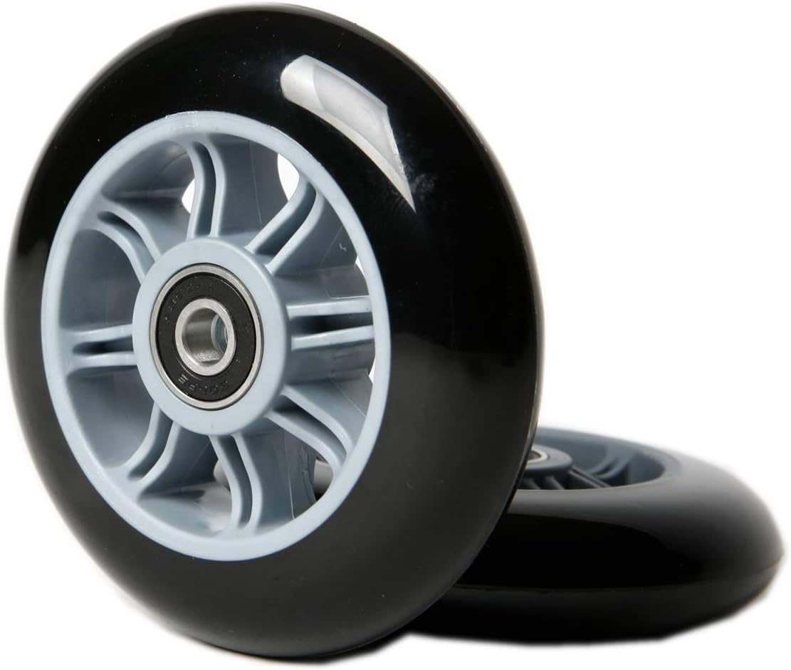 Freedare Scooter Wheels 100mm for Scooter Replacement Wheels with Bearings (Pack of 2,Gray