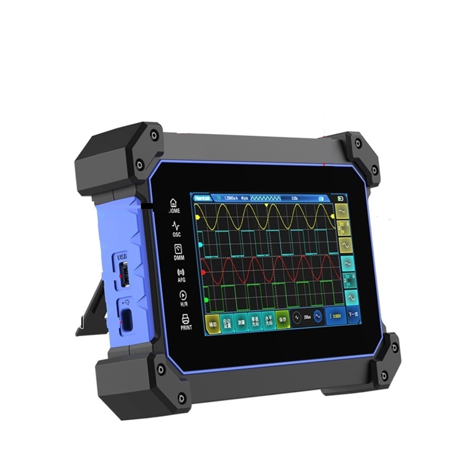 Oscyloskop, Wielofunkcyjny tablet z pełnym ekranem dotykowym oscyloskop cyfrowy TO1112 TO1112C TO1112D 8M przechowywanie 110MHz ultra-cienki kadłub(TO1112D)
