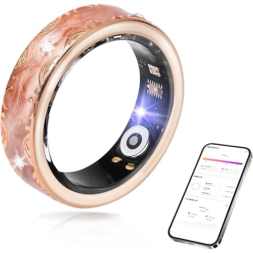 Smart Ring for Women-Men,Health-Fitness Tracker with Heart Rate, Sleep Monitor, Blood Oxygen, HRV, 128 Sports Modes, IP68 Waterproof, Gesture Control, No Subscription Fee,with iOS & Android (9)