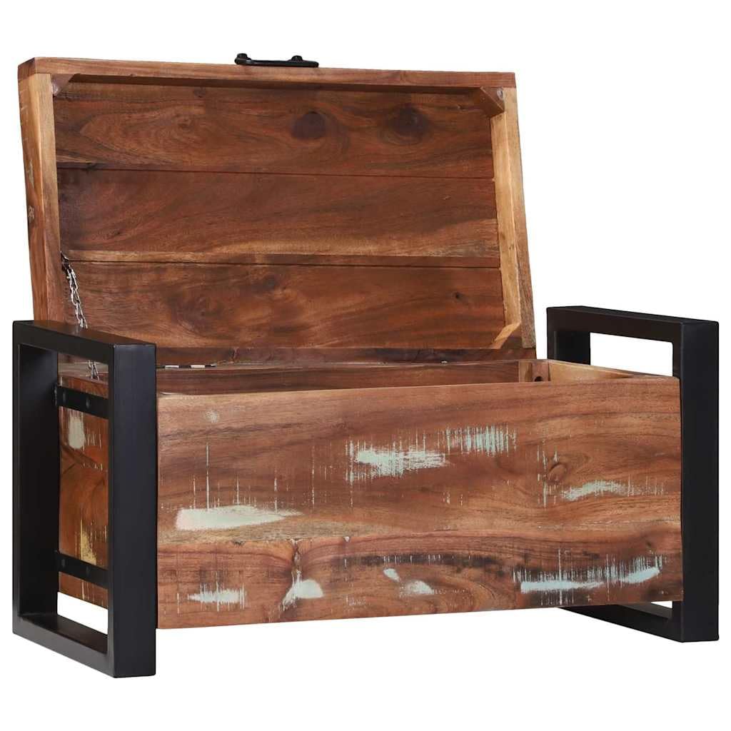 vidaXL Aufbewahrungs-Truhen Mehrfarbig 60 x 30 x 30 cm | Jede Menge Platz, um alles ordentlich zu halten, Rustikaler Charme, der jede Einrichtung aufpeppt,