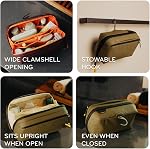 Peak Design Wash Pouch, Eclipse, Weatherproof Travel Toiletry Bag, Upright or Hanging Dopp Kit with Pockets, Magnetic Toothbrush Pocket, Wide UltraZip Opening, Toiletry Bag for Men and Women
