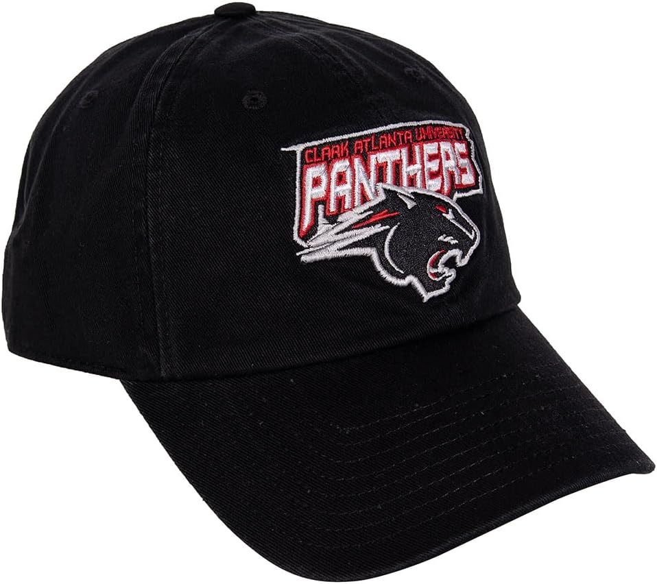 Desert Cactus Clark Atlanta University Baseball Hat CAU Panthers Brimmed Embroidered Cap Adjustable Cloth Strap Adult Type A