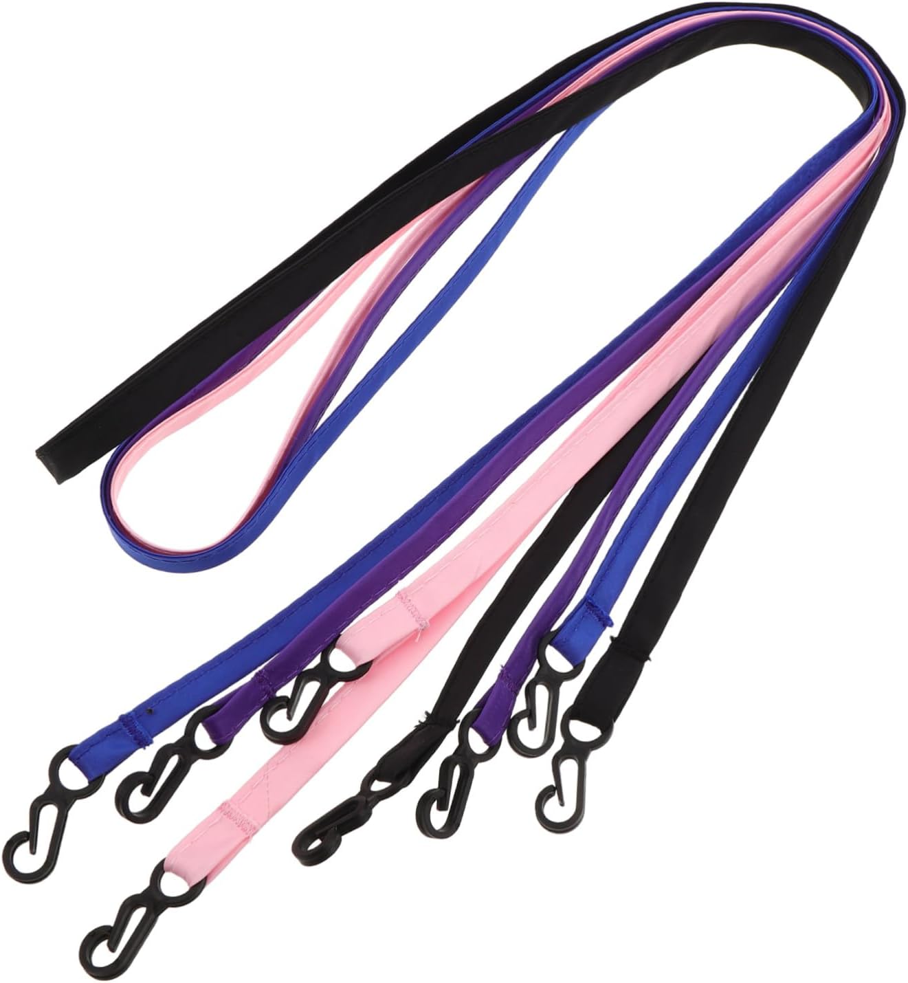 Vaguelly 4pcs Ski Glove Clips with Anti-Lost Mitten Lanyards, Sturdy Winter Glove Holder Strings, Suitable for Skiing and Snowboarding Outdoor Activities