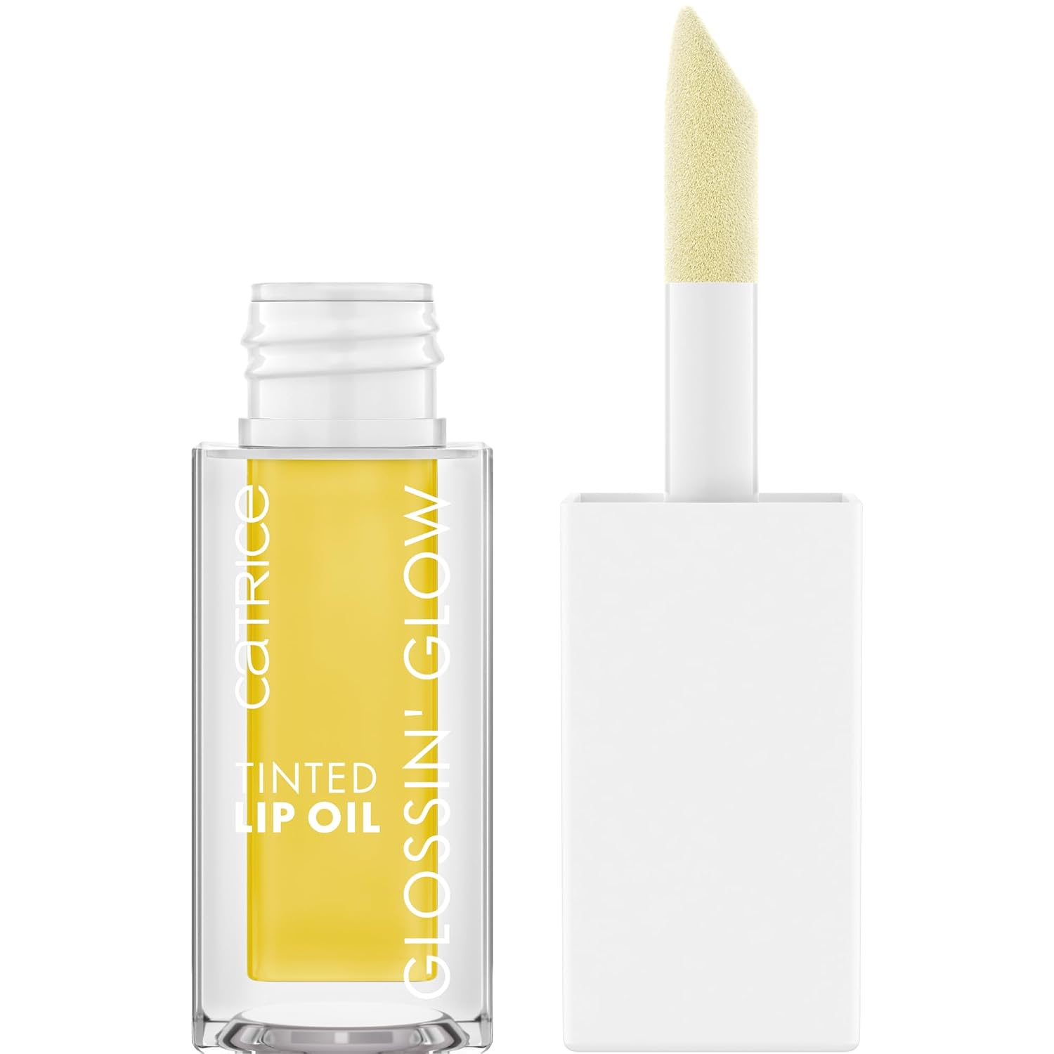 Catrice Glossin' Glow Tinted Lip Oil, Lip Gloss, No. 050, Yellow, Nourishing, Colouring Effect, with Oils, Natural, Glossy, Vegan, Paraben-Free, No Microplastic Particles, Nanoparticles Free, Pack of 1 (4 ml) 4 fluid ounces (pack of 1) yellow