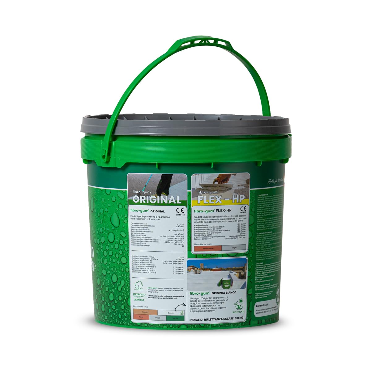 FIBROGUM ORIGINAL GRIGIO 10 KG - Membrana Impermeabilizzante ad Alte Prestazioni