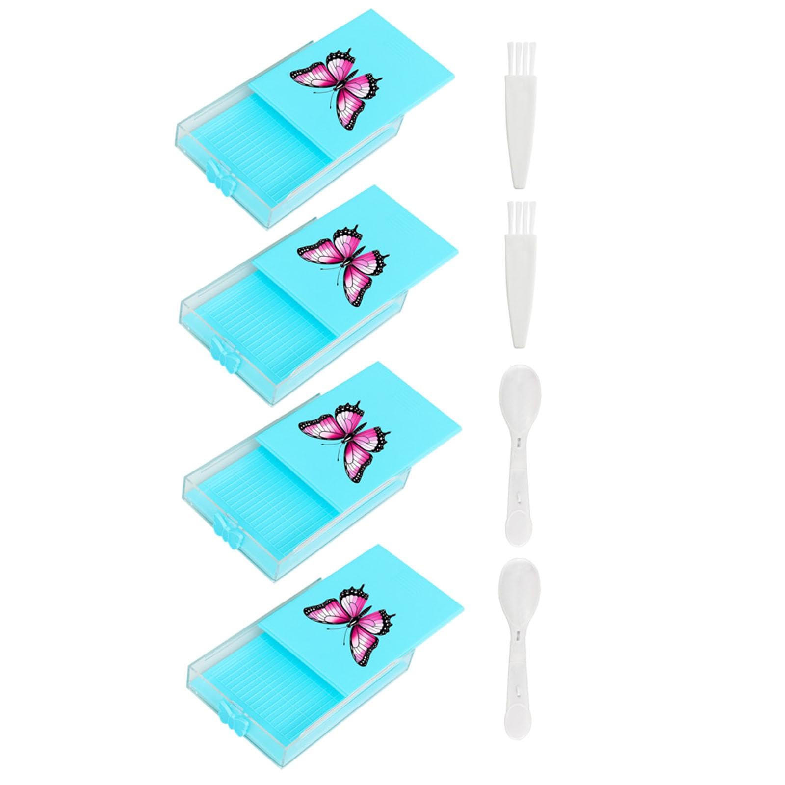 CALANDIS™ 4Pcs Big Drill Plate Tool DIY Art Crafts Organizer Multipurpose Diamond Tray Blue | Cross Stitch Kits | Hand Embroidery Kits | Embroidery & Cross Stitch | Needlecrafts & Yarn-image-36