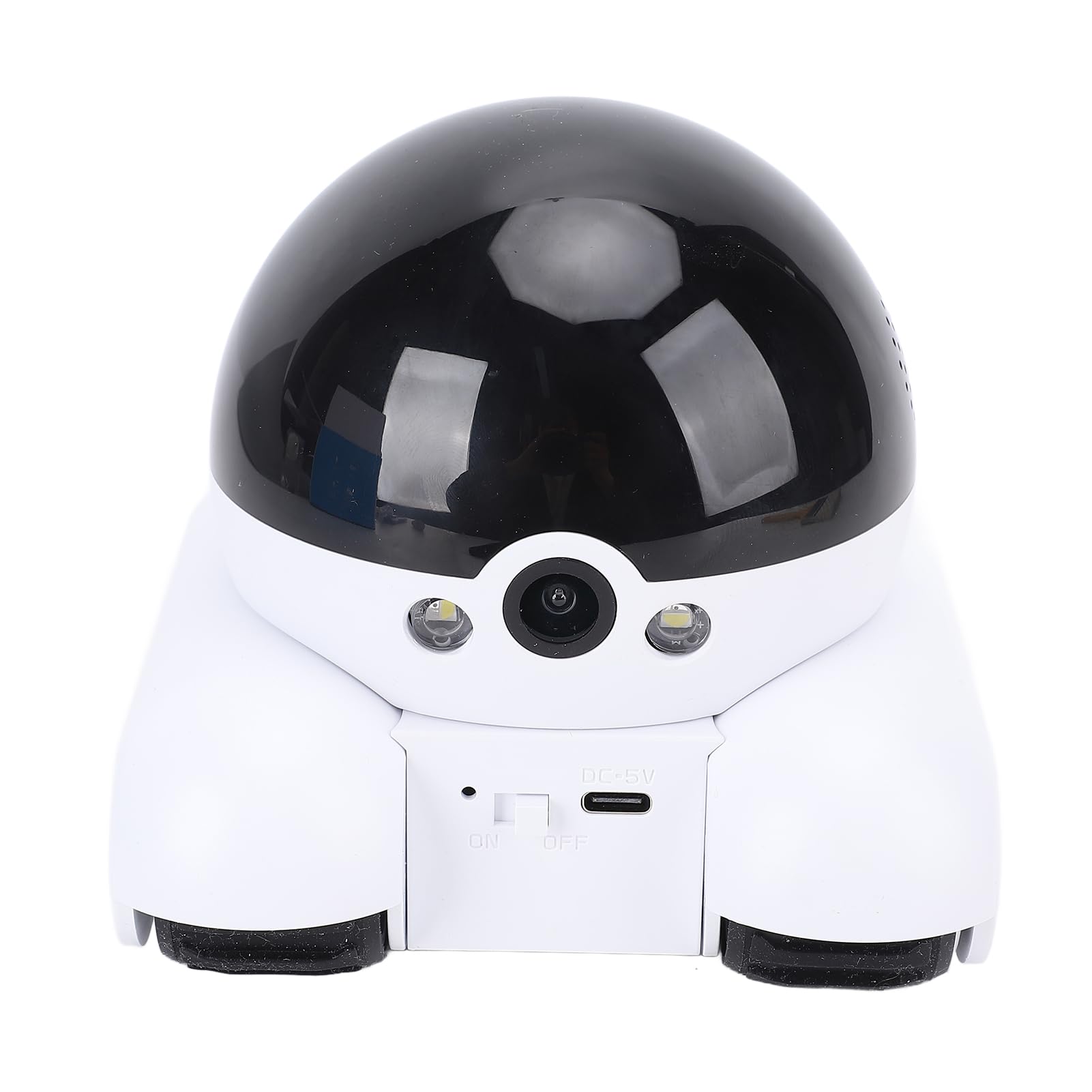 Elprico Robot de Caméra en Mouvement, Appareil Photo Robot à Double Objectif 1080p avec Roues, Télécommande D'application, Conversation Bidirectionnelle, Batterie 5200mAh