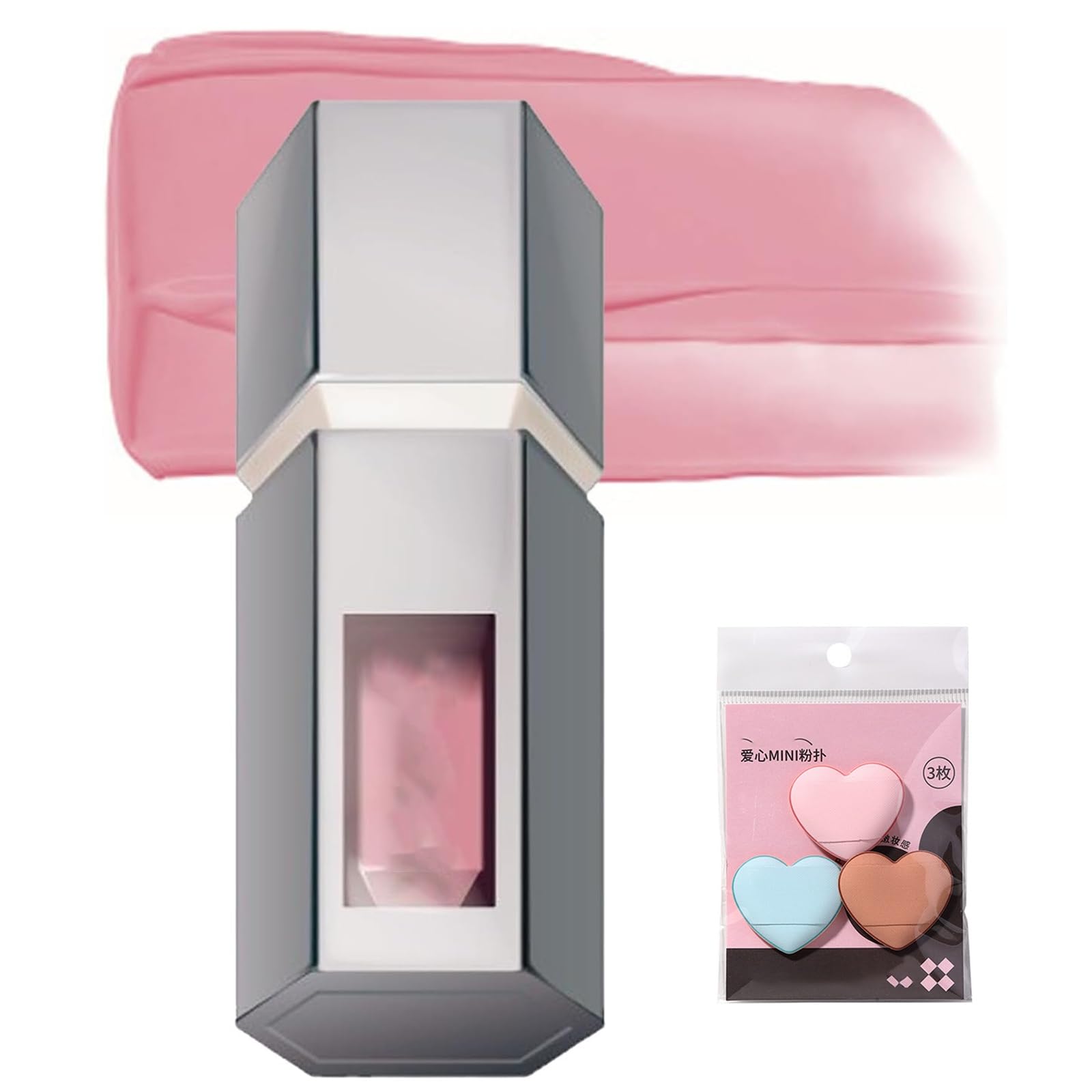 Aztk Blush Jc04 Jelly Color Liquido Contorno e Illuminatore 2025 Waterproof con Mini Piumino per Cipria