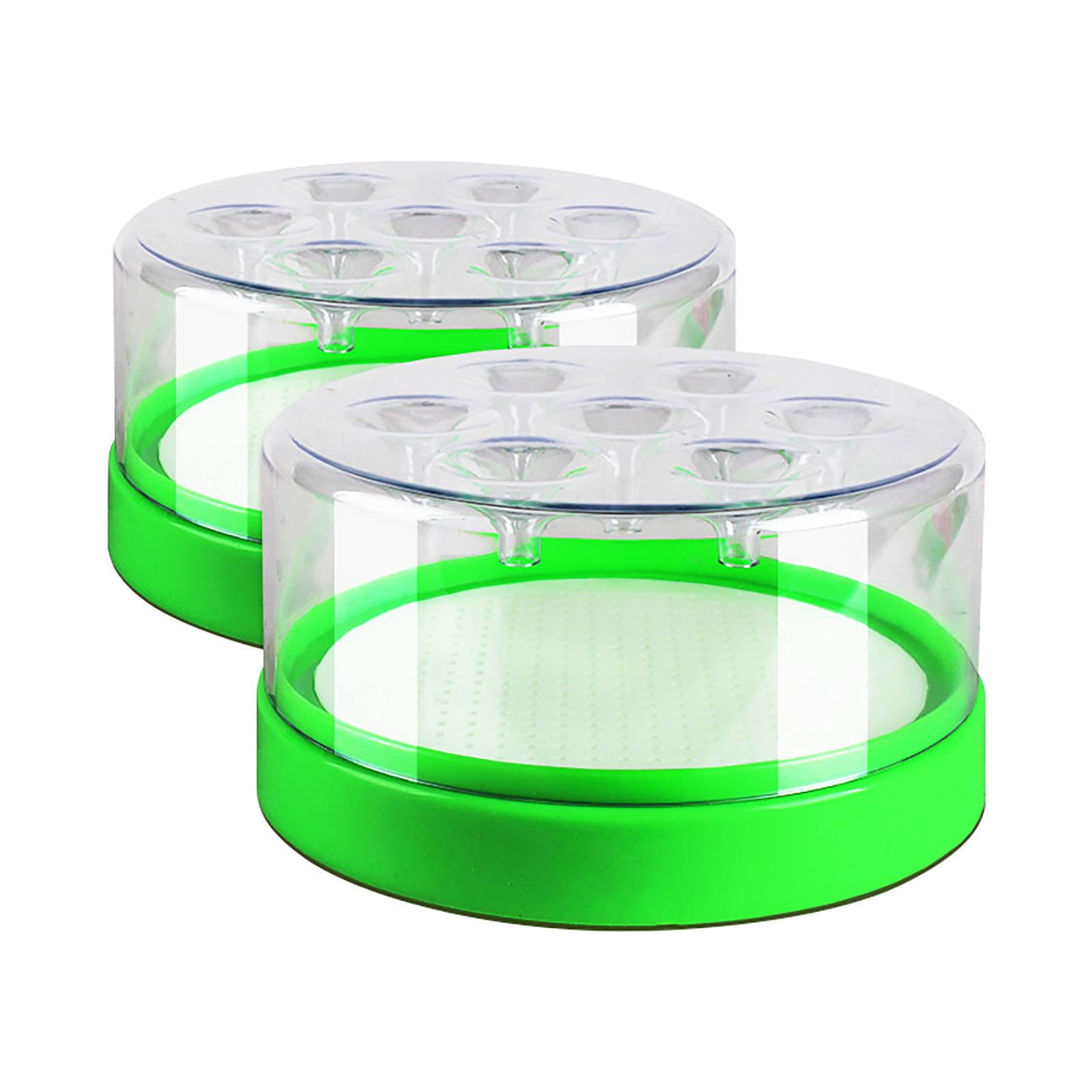 2Pcs Non-Electric Reusable Fly Trap, Transparent Fly Catcher, One-Way Funnel Design, Child & Pet Friendly, for Indoor & Outdoor Use