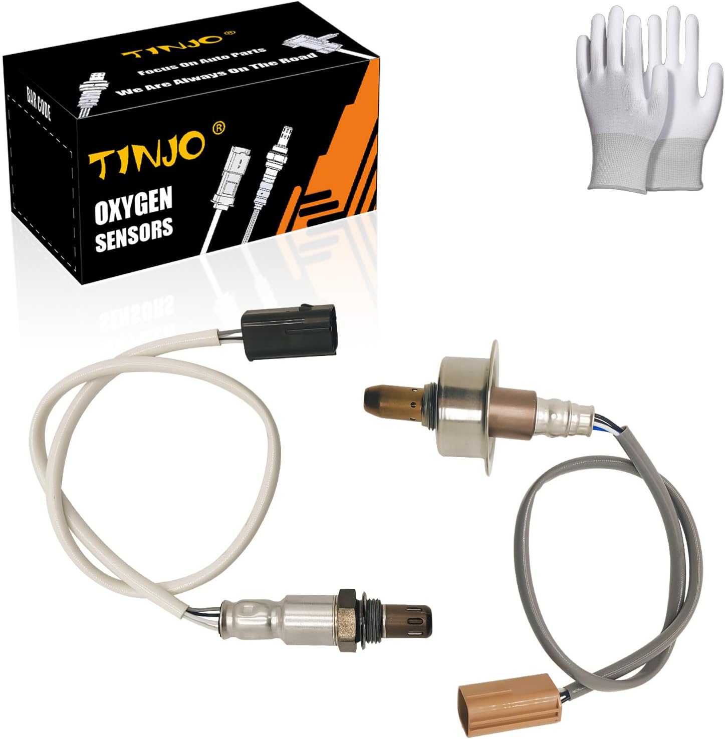 Oxygen Sensor Upstream & Downstream O2 Sensor Fit for 2010 2011 2012 Nissan Sentra, Oxygen O2 Sensor 2PCS Replace OE# 234-4380, 234-9082