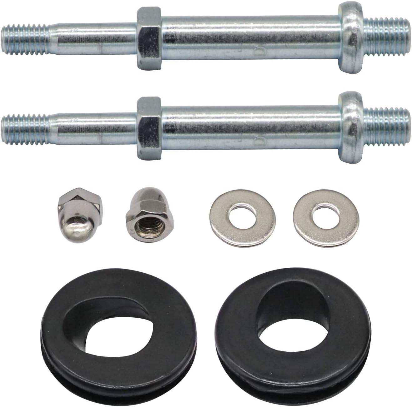 Golf Cart Front Roof Top Support Fixing Screws, Nuts and Washers Repair Kit, Suitable for 1995-2002 Yamaha G14, G16, G19 Golf Cart, OEM#: JN6-K834A-02-KT/JN6-K834A-02-00, JN3-K832F-00-00