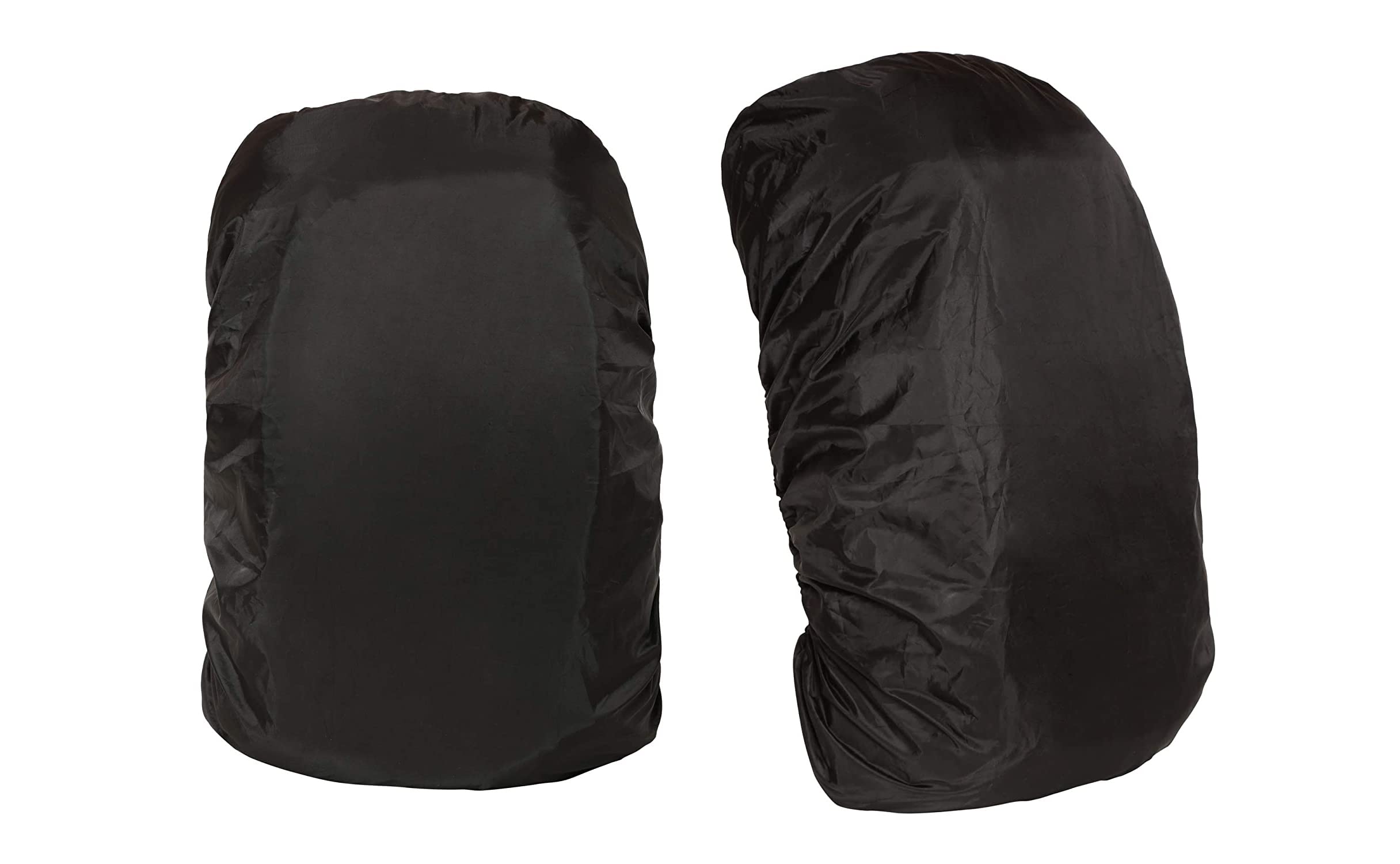 castaneaRain & Dust Cover for Backpack (Pack of 2) - Castanea, Raincover Elastic Adjustable for Hiking Camping Traveling Climbing Cycling, Black