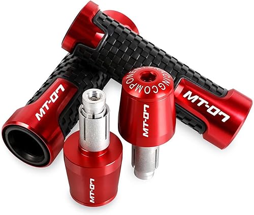 Miniatura 8 de DOUKI for Y&amp;AMAHA MT07 MT 07 MT-07 2014-2018 2019 2020 2021 2022 Handle Grips Ends 78" Handlebar Rubber Gel Hand Grips Brake Hands (Color  Orange)