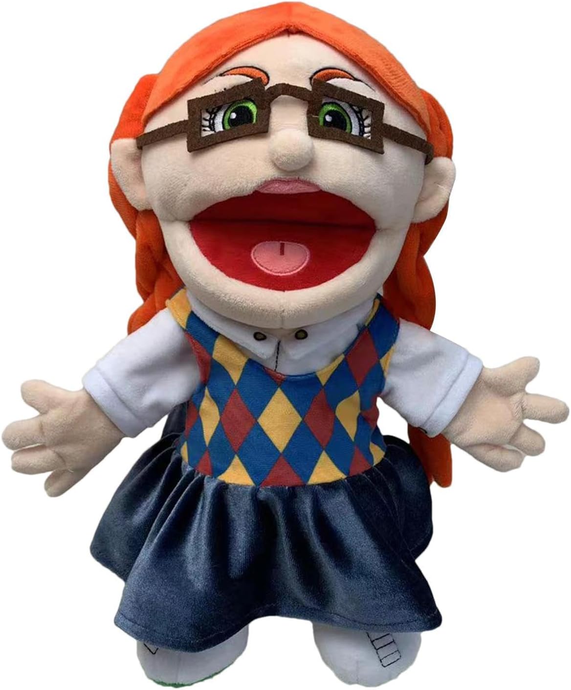 Jeffy Puppet Hand Puppet, Jeffy’s Classmate/mom/dad Puppet Plush Toy With Working Mouth, Jeffy Family Puppets For Kids Role Play Family Members,gifts For Birthday Christmas Halloween Party,17 inches